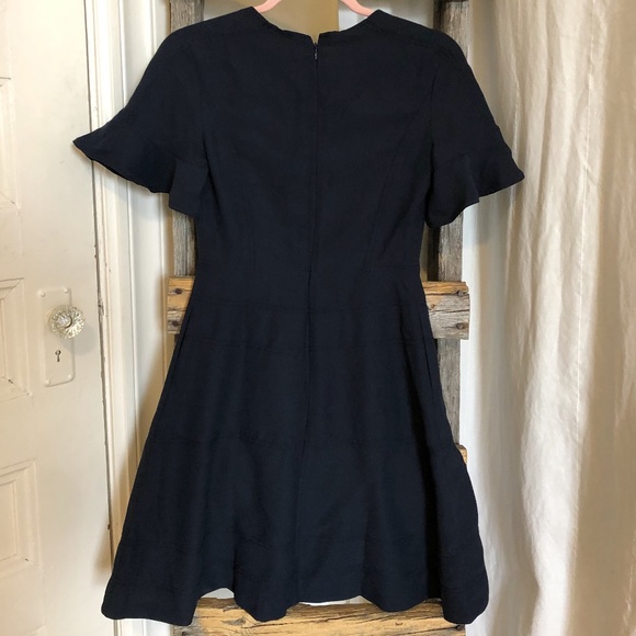 BANANA REPUBLIC Navy Flutter Sleeve Dress - Picture 5 of 10